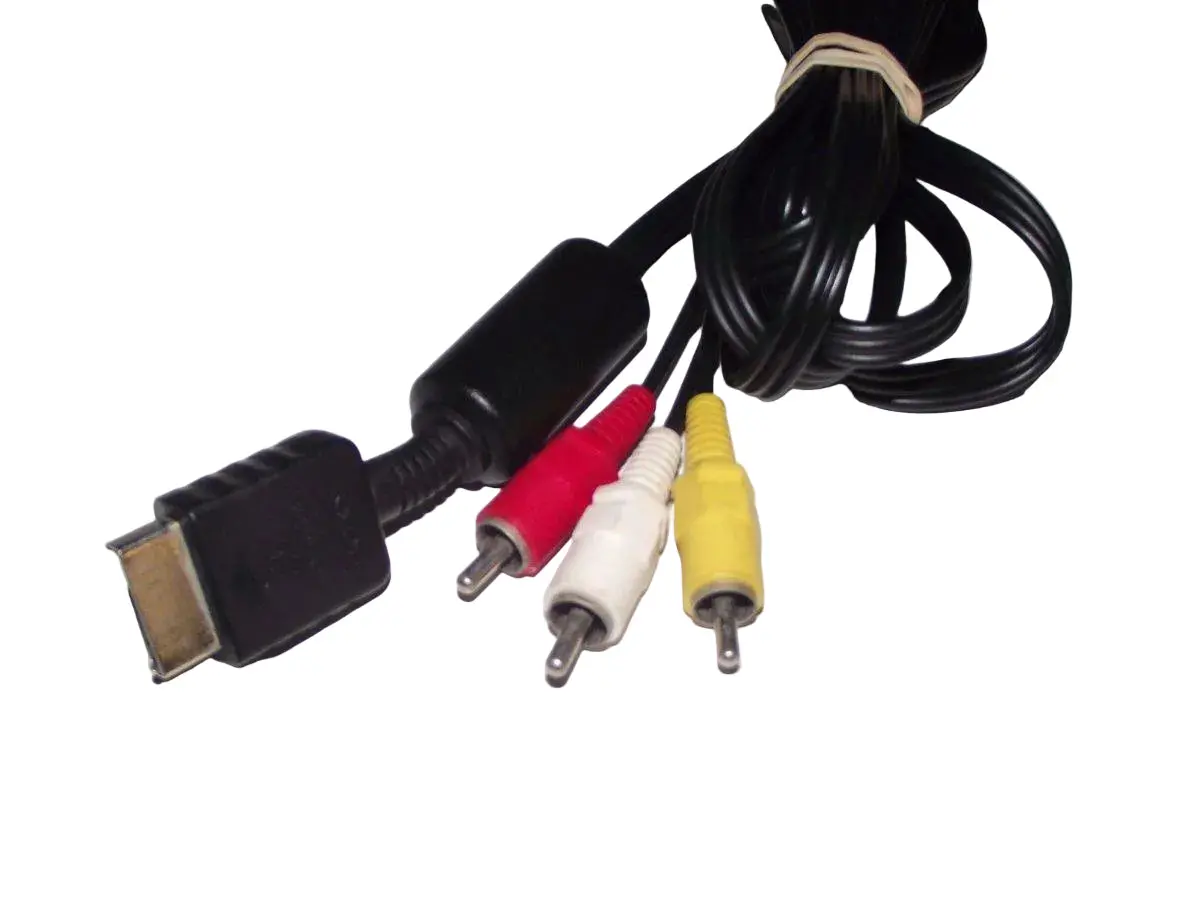 Genuine Sony Playstation Console Av Cable Cord Ps1 Replacement 1
