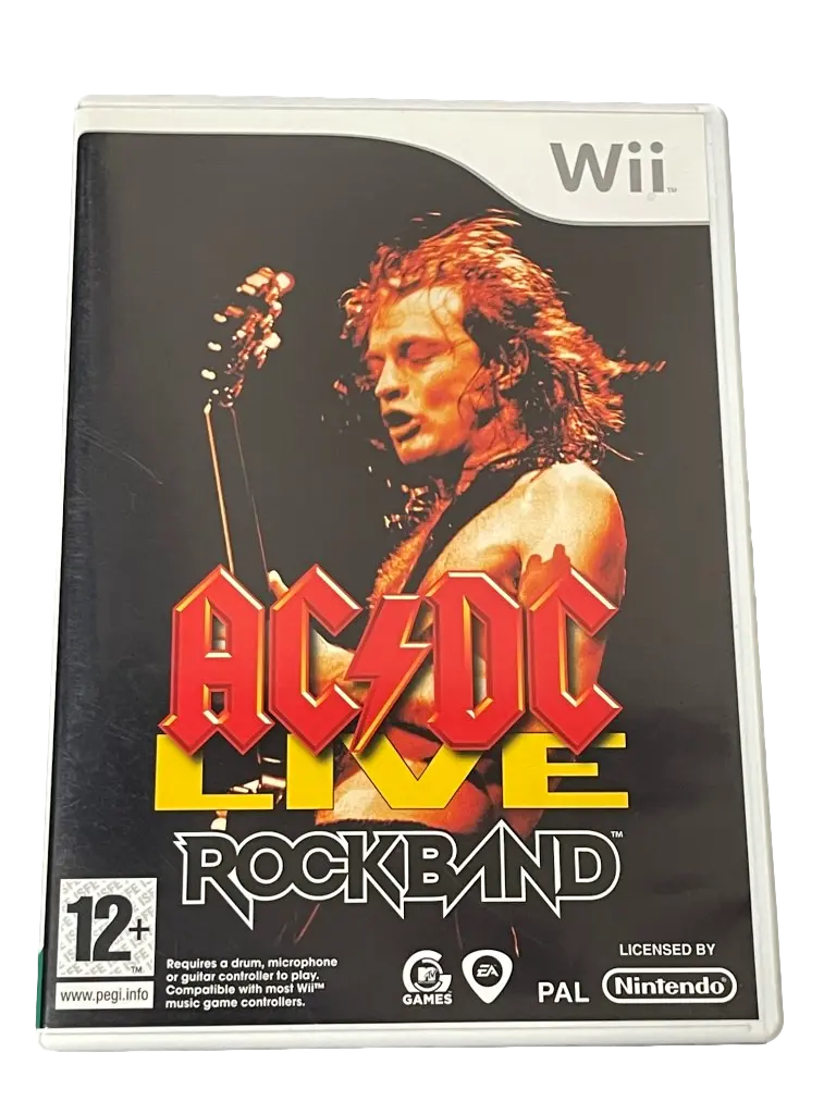 Ac/Dc Live Rock Band Nintendo Wii Pal *Complete* (Pre-Owned) 1
