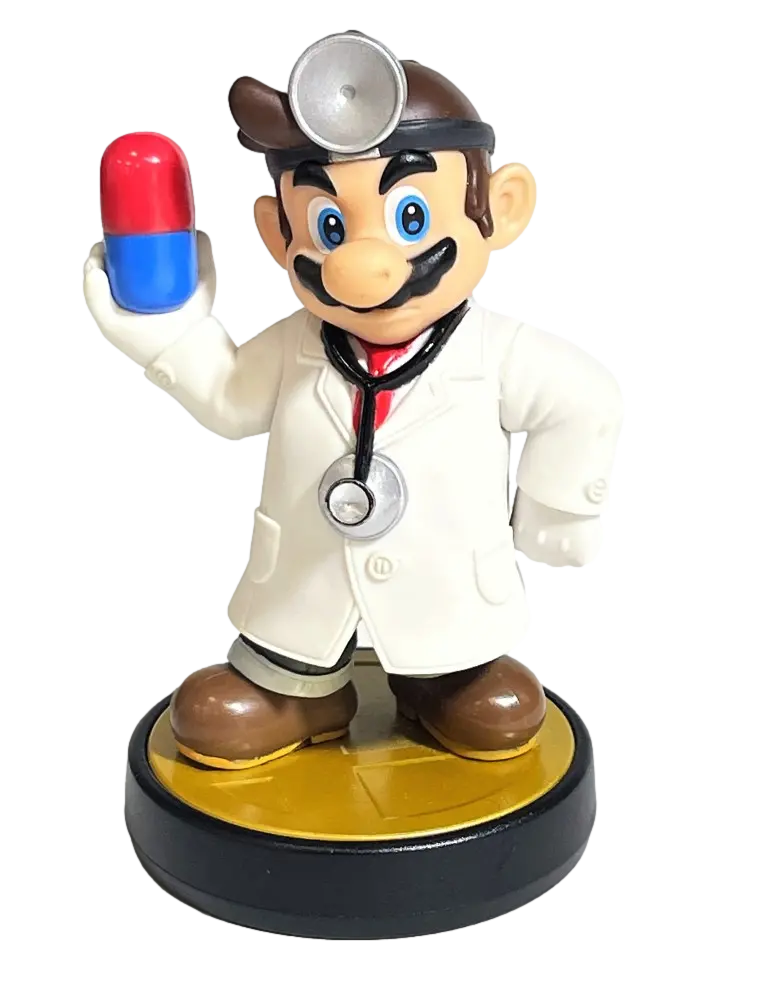Super Smash Bros Collection N0.42 Dr Mario Nintendo Amiibo Loose (Preowned) 1