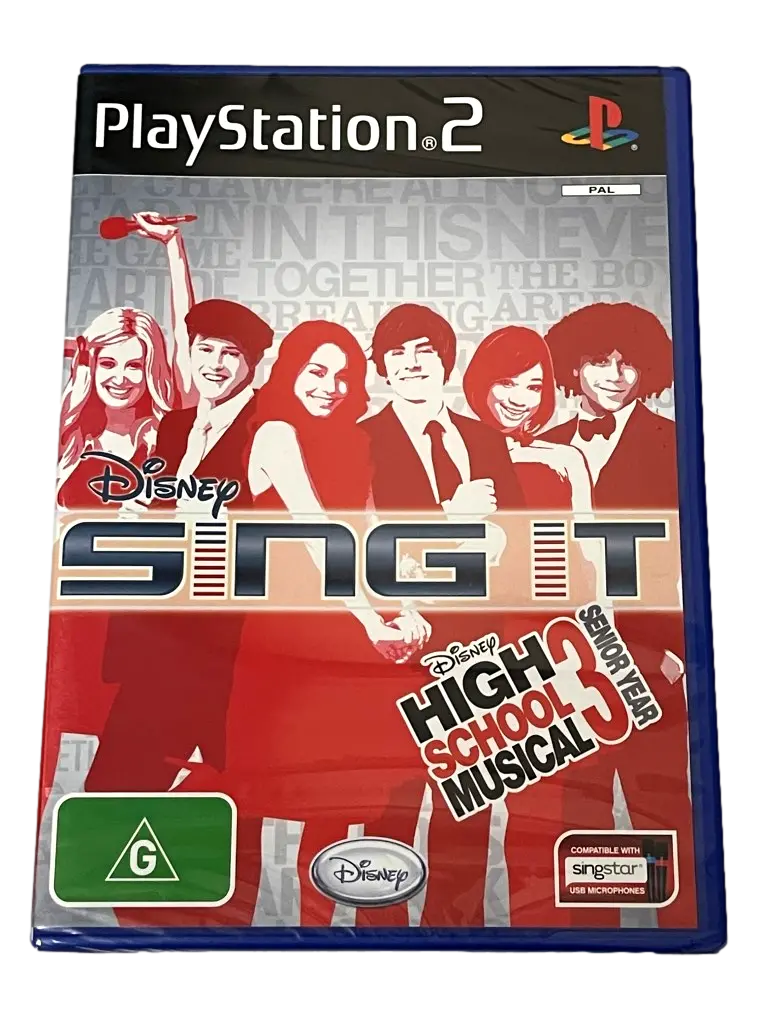 Sing It High School Musical 3 Senior Year Ps2 Pal Brand New *Sealed* Singstar 1