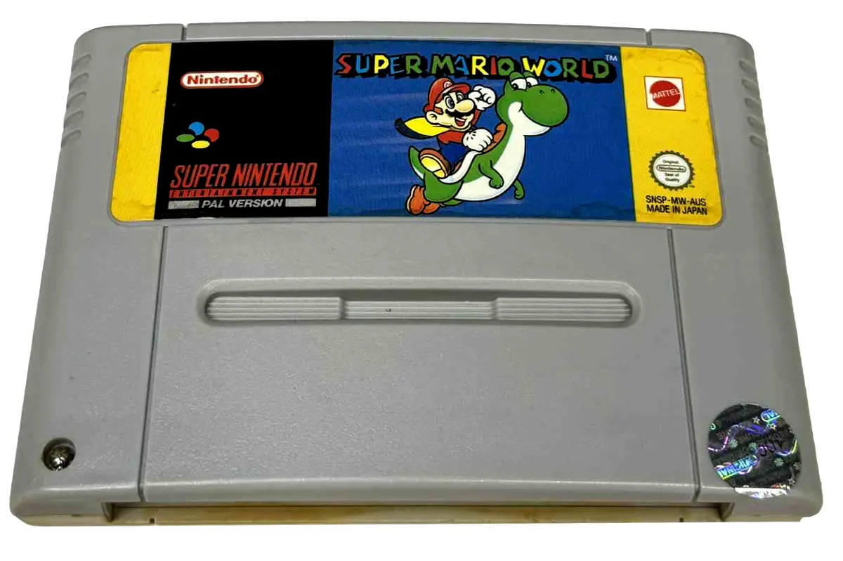 Super Mario World Super Nintendo Snes Pal #6 *New Save Battery* (Preowned) 1