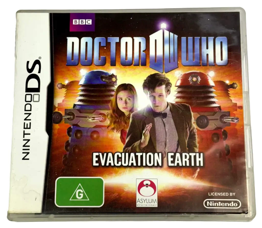 Doctor Who Evacuation Earth Nintendo Ds 2Ds 3Ds Game *Complete* (Preowned) 1