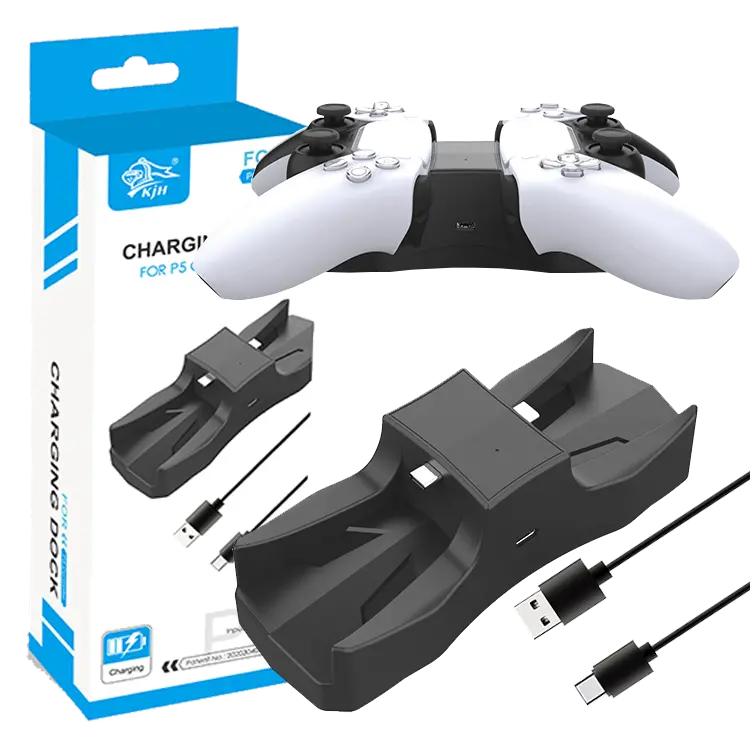 Double Charging Dock Station For Ps5  Dual Sense Controller Charge Station 1