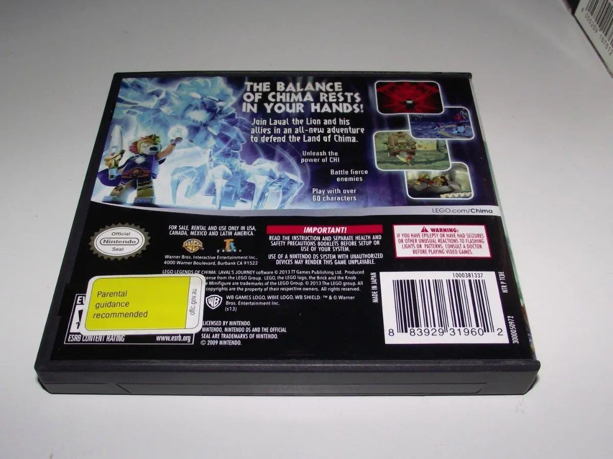 Lego Chima Laval's Journey Nintendo Ds 2Ds 3Ds Game *Complete* (Pre-Owned) 2