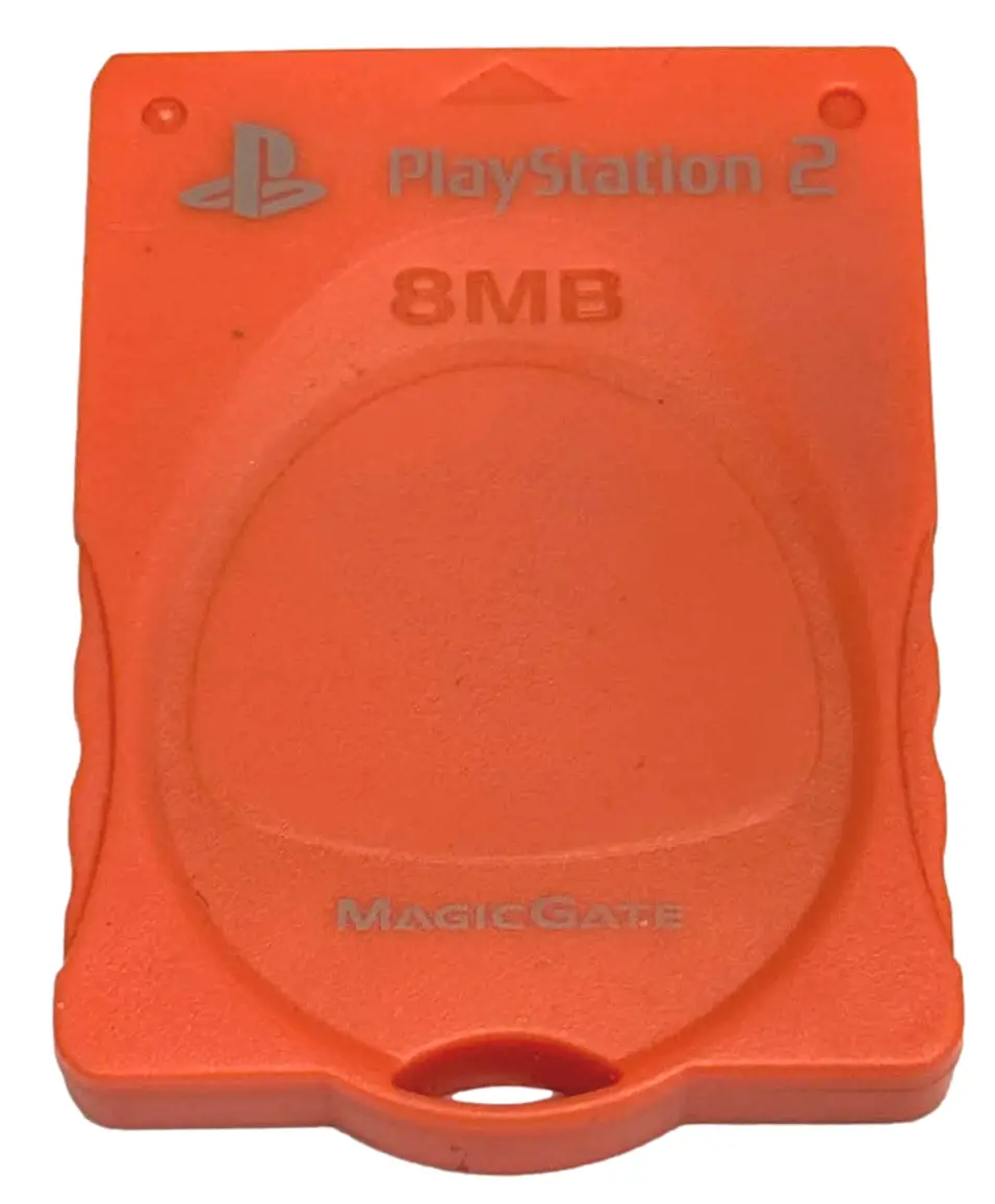 Tabbed Peach Magic Gate Ps2 Memory Card Playstation 2 8Mb (Preowned) 1