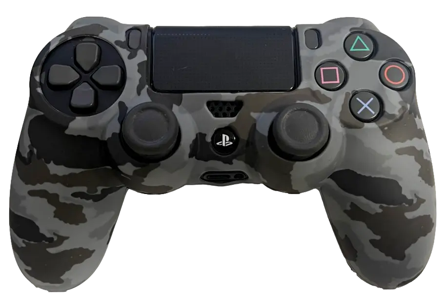 Silicone Cover For Ps4 Controller Case Skin  Grey Camo 1