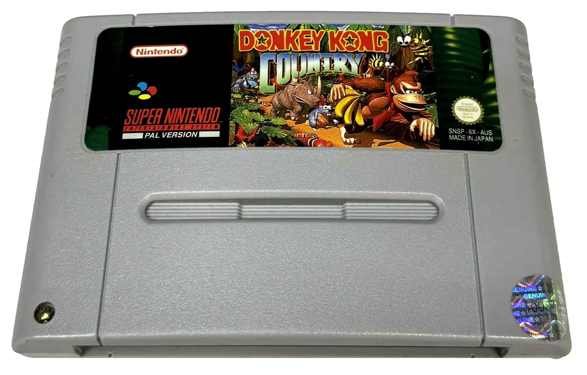 Donkey Kong Country Super Nintendo Snes Pal #3 *New Save Battery* (Preowned) 1