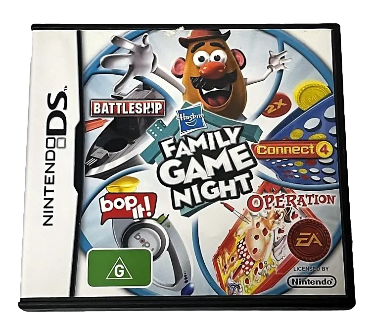 Hasbro Family Game Night Nintendo Ds 2Ds 3Ds Game *Complete* (Pre-Owned) 1