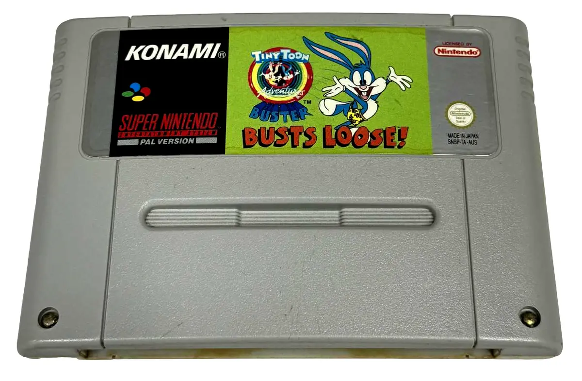 Buster Busts Loose Tiny Toon Super Nintendo Snes Pal (Preowned) 1