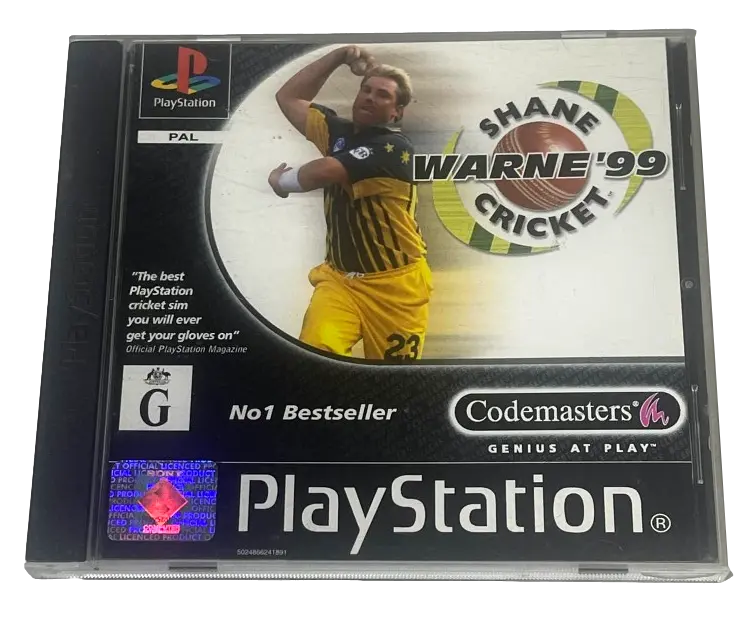 Shane Warne Cricket '99 Ps1 Ps2 Ps3 Pal *Complete* Value Series (Pre-Owned) 1