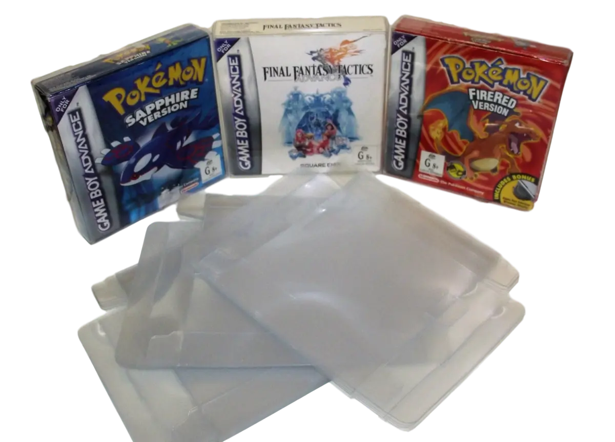 Nintendo Gameboy Advance Gba Box Clear Sleeve Protector Covers Dropdown Menu 1