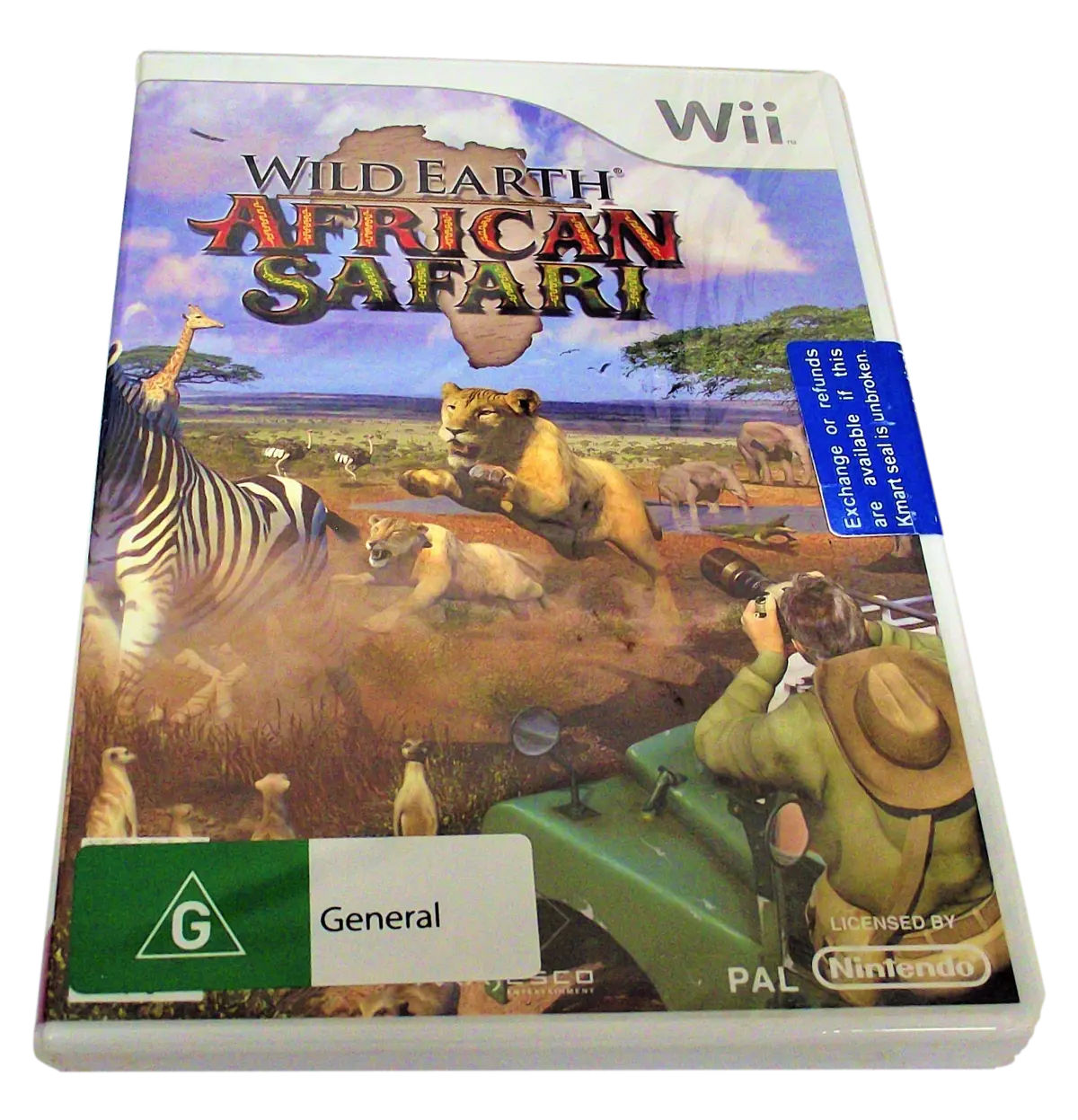 Wild Earth African Safari Wii Pal  *Sealed* 1