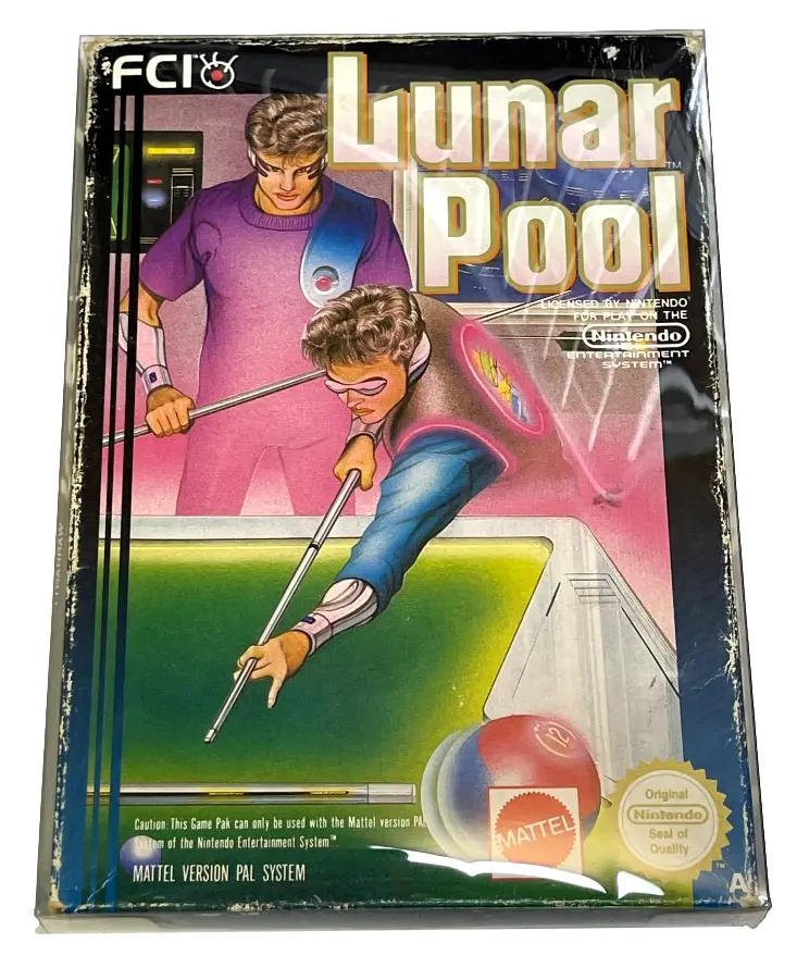 Lunar Pool Nintendo Nes Boxed Pal *Complete* (Preowned) 2