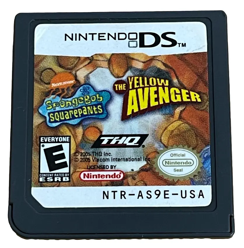 Songebob Squarepants The Yellow Avenger Nintendo Ds 2Ds 3Ds *Cartridge Only* (Preowned) 1