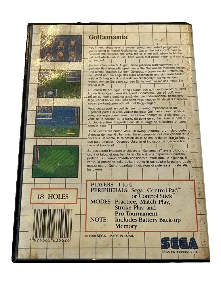 Golfamania Sega Master System *No Manual*(Ex Rental) (Pre-Owned) 2