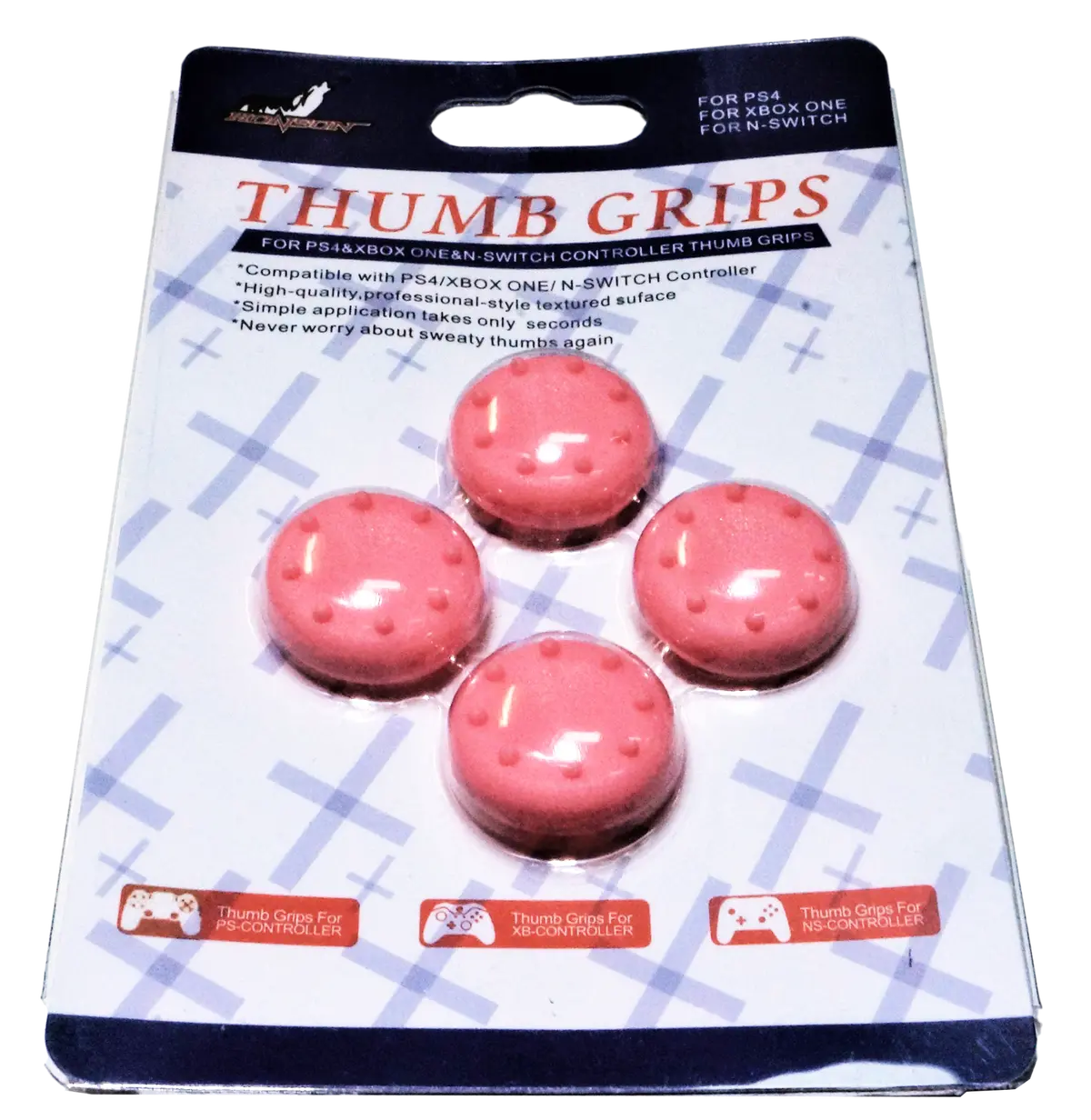 4 X Thumb Grips For Ps4 Ps5 Xbox One Xbox Series X Toggle Cover  Pink 1