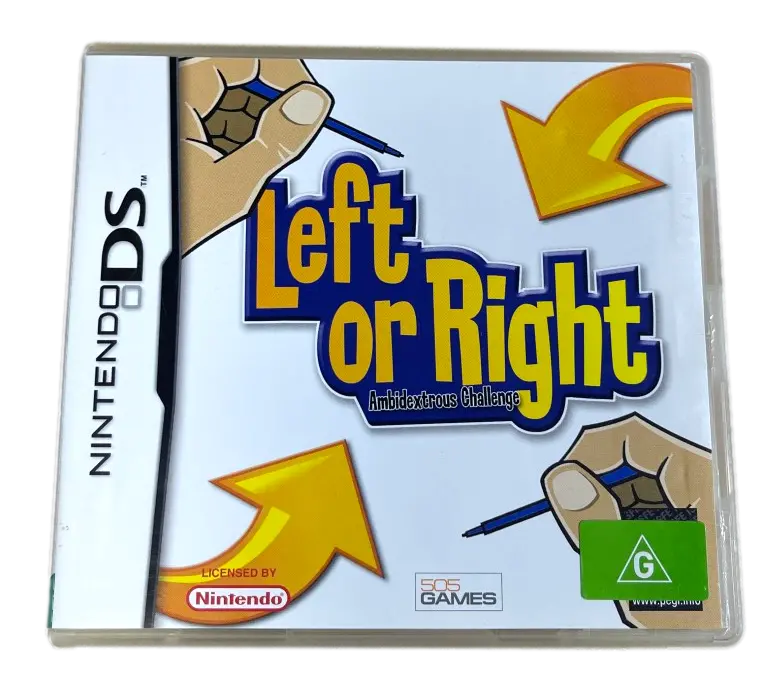 Left Or Right Ambidextrous Challenge Nintendo Ds 3Ds Game *Complete* (Pre-Owned) 1