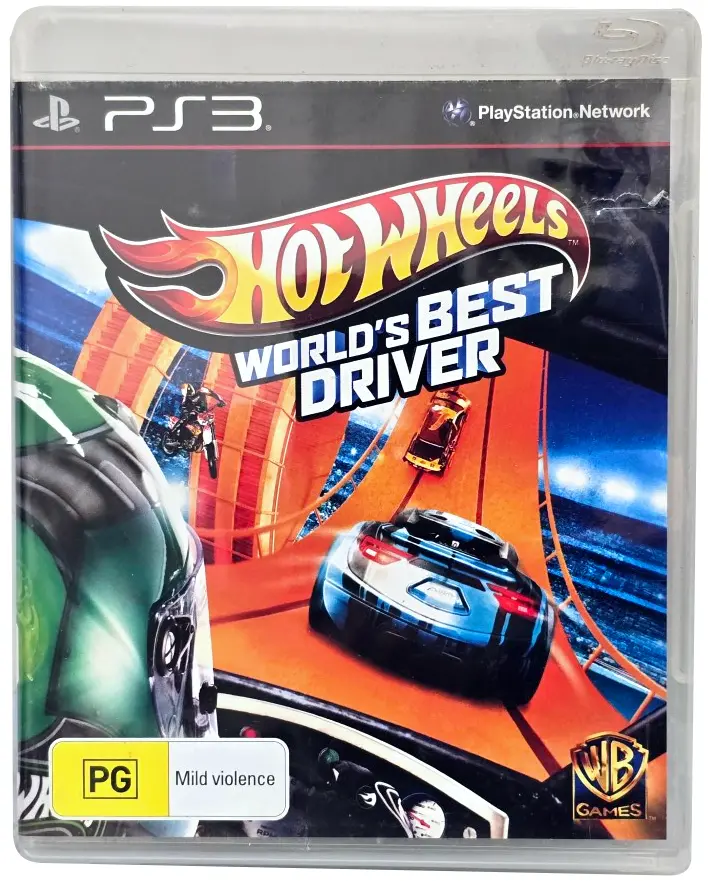 Hot Wheels World's Best Driver Sony Ps3 Playstation (Preowned) 1