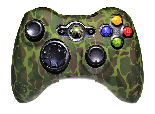 Silicone Cover For Xbox 360 Controller Skin Case Dark Green Camo 1
