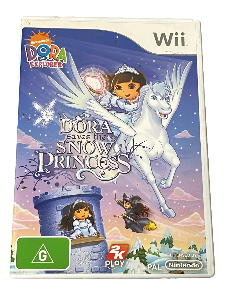 Dora Saves The Snow Princess Nintendo Wii Pal *Complete* (Preowned) 1