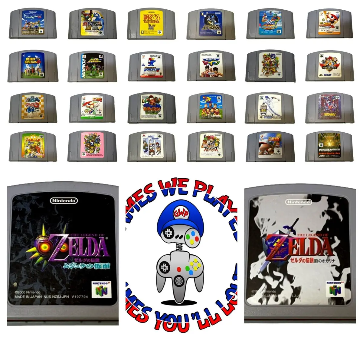 Japanese Nintendo 64 Genuine N64 Games - Ntsc-J Cartridge Dropdown Selection 1