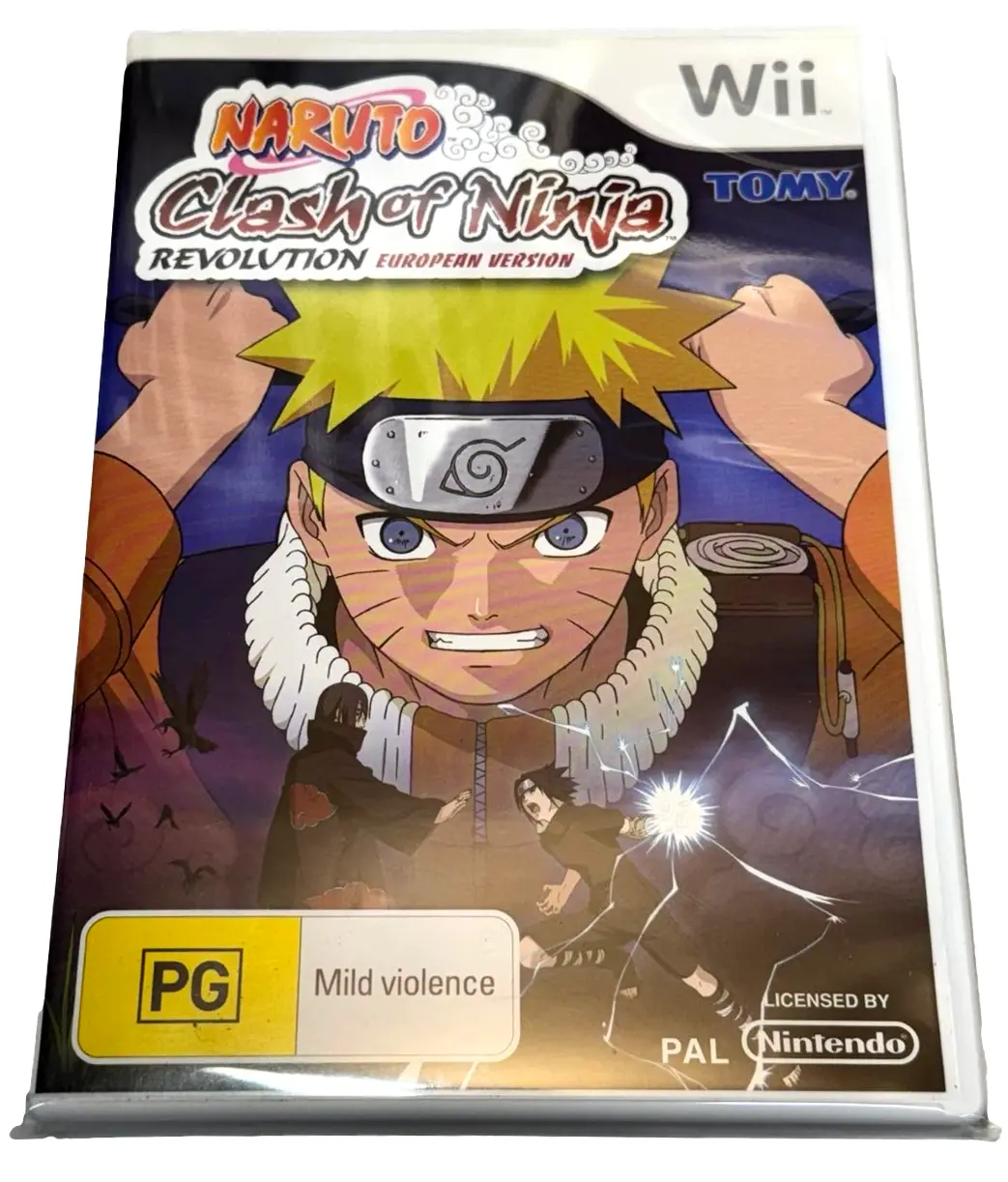 Naruto Clash Of Ninja Revolution Nintendo Wii Pal *Complete* (Preowned) 1