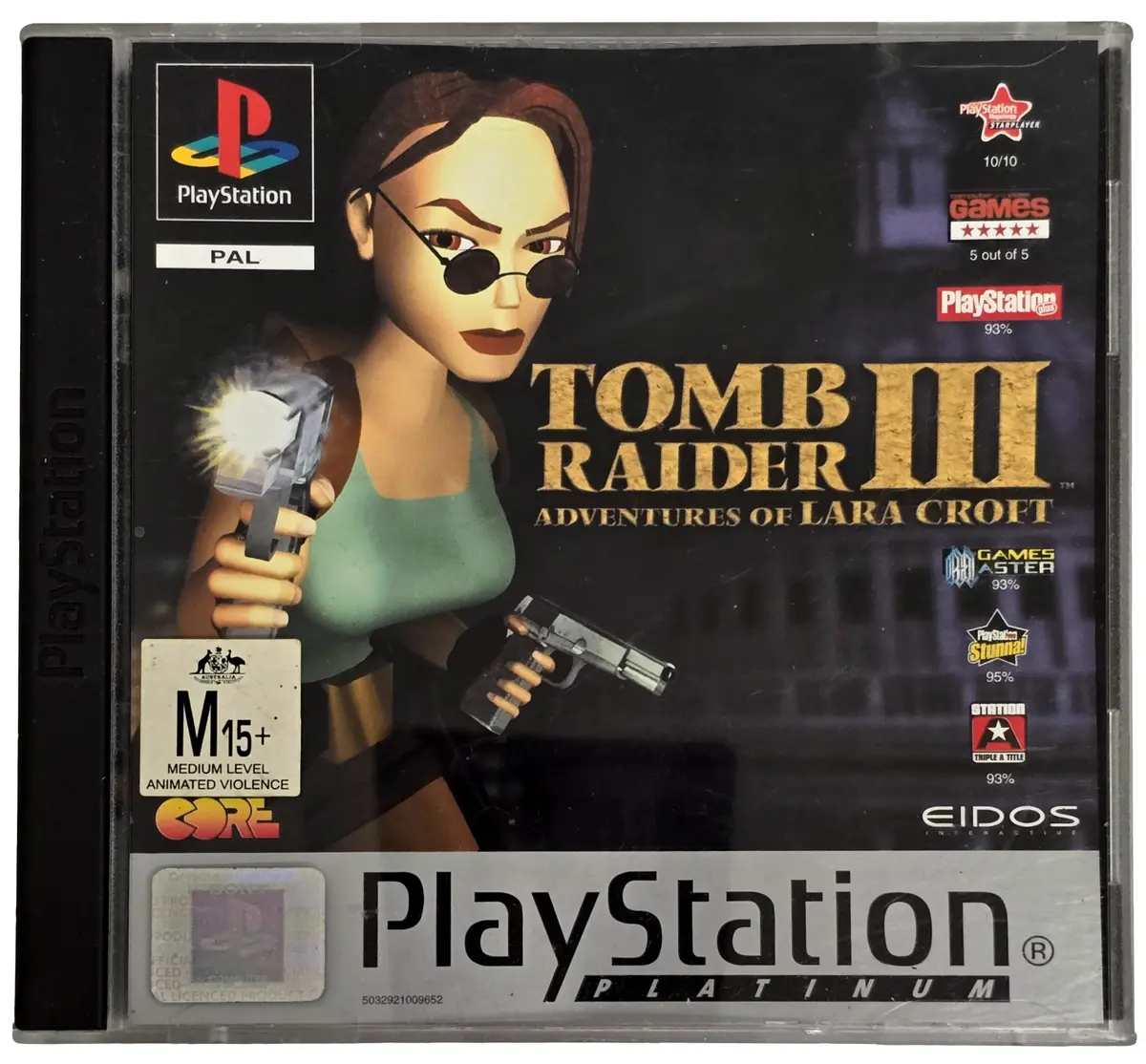Tomb Raider Iii (Platinum) Ps1 Ps2 Ps3 Pal *Complete* (Preowned) 1