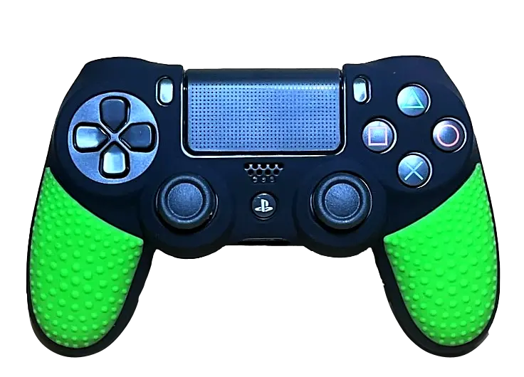 Silicone Cover For Ps4 Controller Case Skin  Black/Green 1