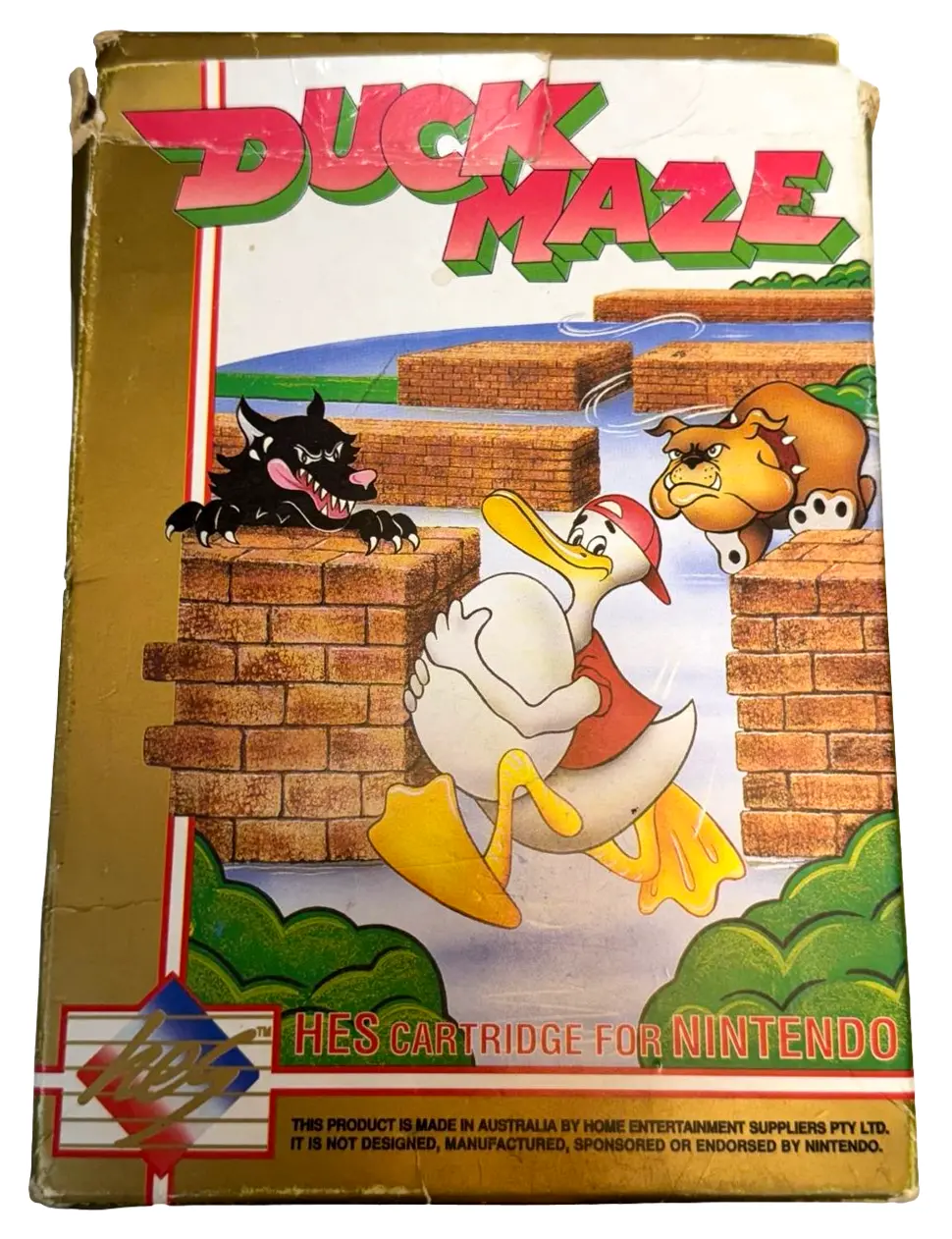 Duck Maze Nintendo Hes Nes Boxed Pal Flat Variant (Preowned) 1