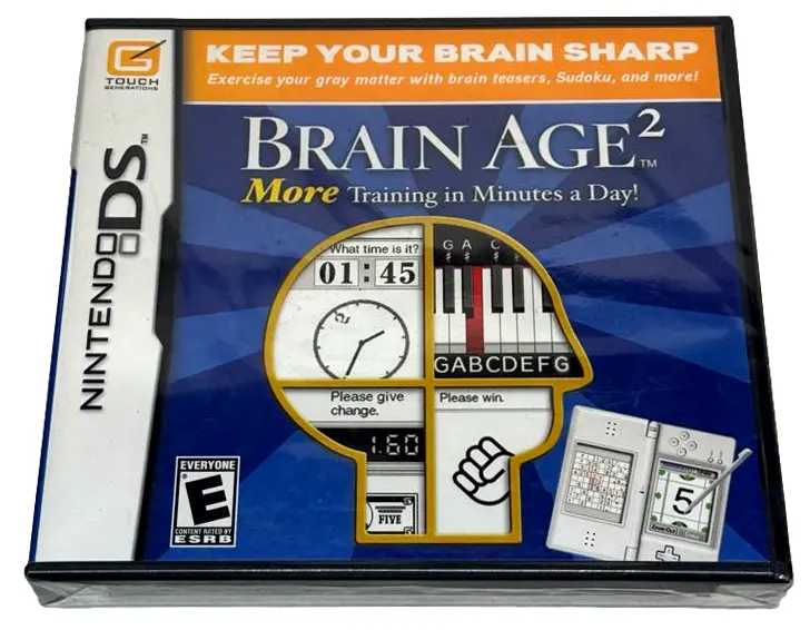 Brain Age 2 Nintendo Ds 2Ds 3Ds Game *Sealed* 1