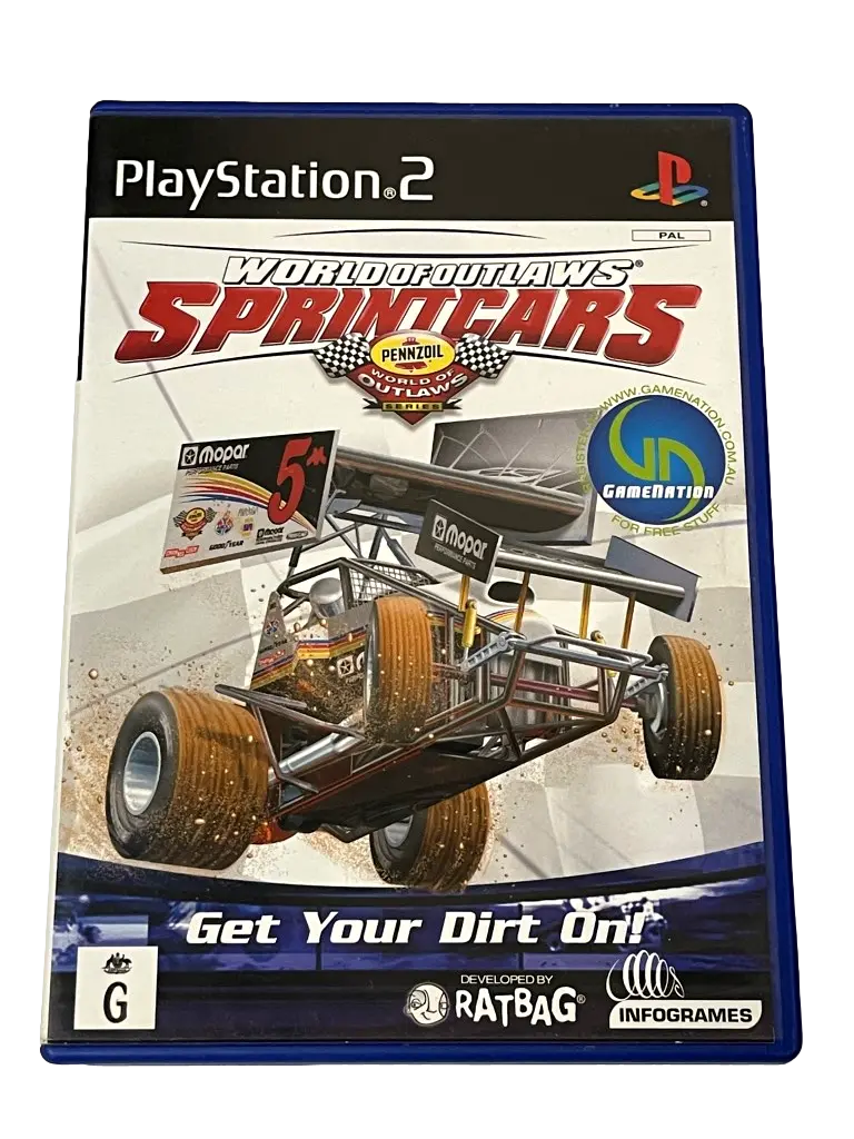 World Of Outlaws Sprintcars Sony Ps2 Pal *Complete* (Preowned) 1