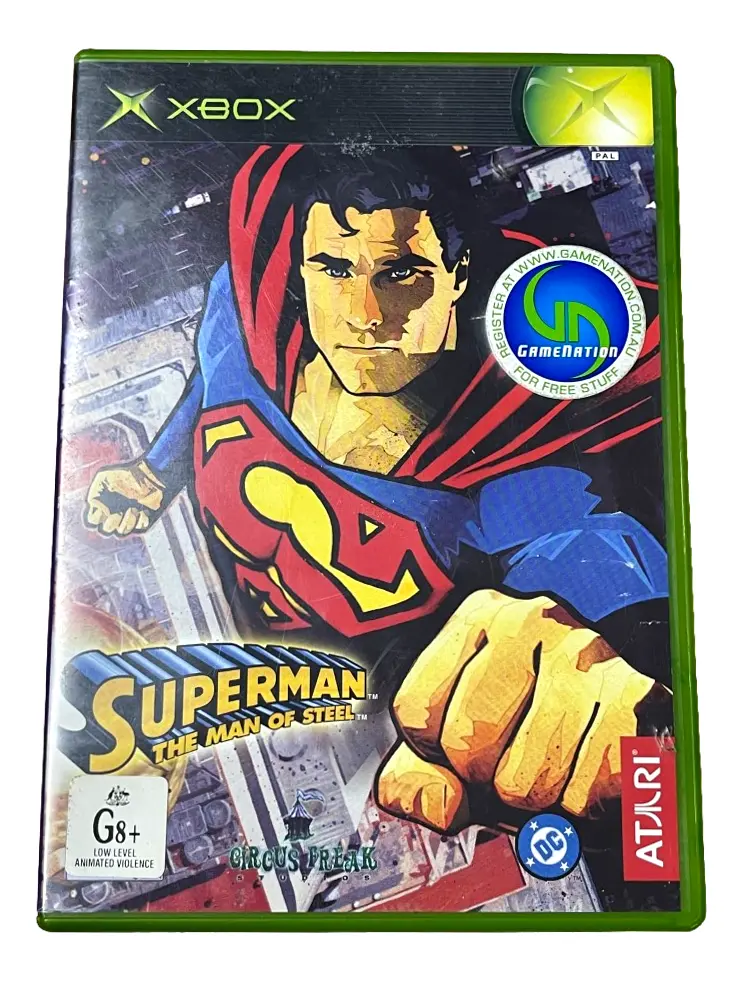 Superman The Man Of Steel Xbox Original Pal *No Manual* (Preowned) 1