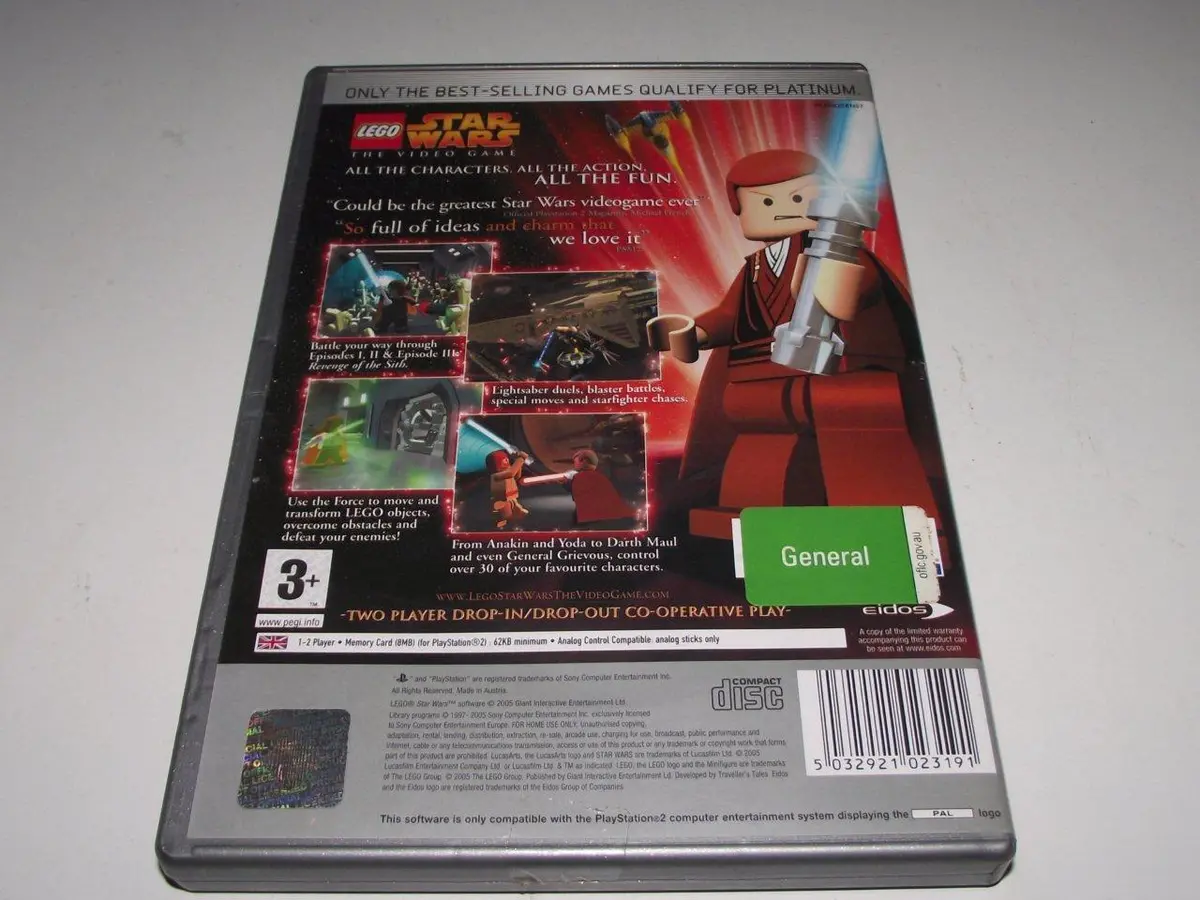 Lego Star Wars The Video Game Ps2 (Platinum) Pal *No Manual* (Preowned) 2