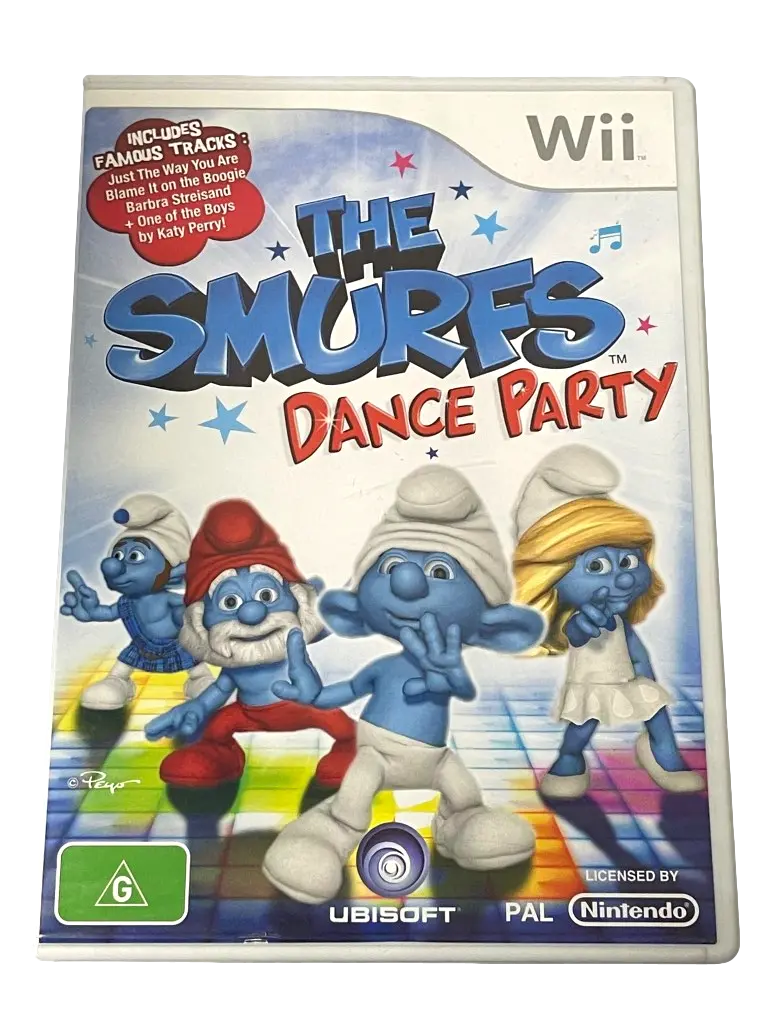 The Smurfs Dance Party Nintendo Wii Pal *Complete* (Preowned) 1