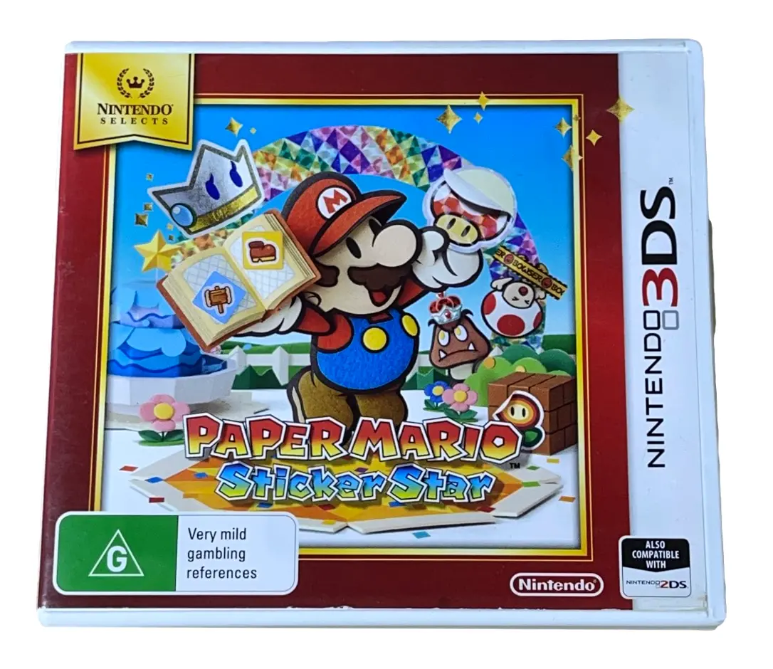 Paper Mario Sticker Star Nintendo 3Ds 2Ds Game *Complete* 1