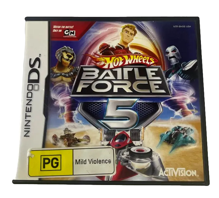 Hot Wheels Battle Force 5 Nintendo Ds 2Ds 3Ds Game *Complete* (Pre-Owned) 1