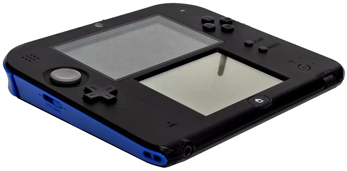 Nintendo 2Ds Black/Blue Console With 4Gb Sd Card And Usb Charge Cable (Preowned) 1
