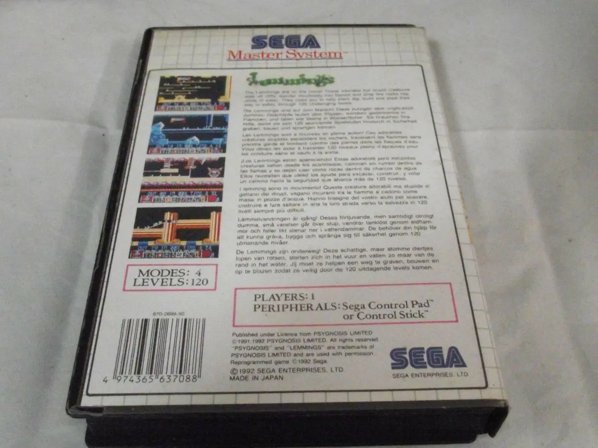 Lemmings Sega Master System *No Manual* (Pre-Owned) 2