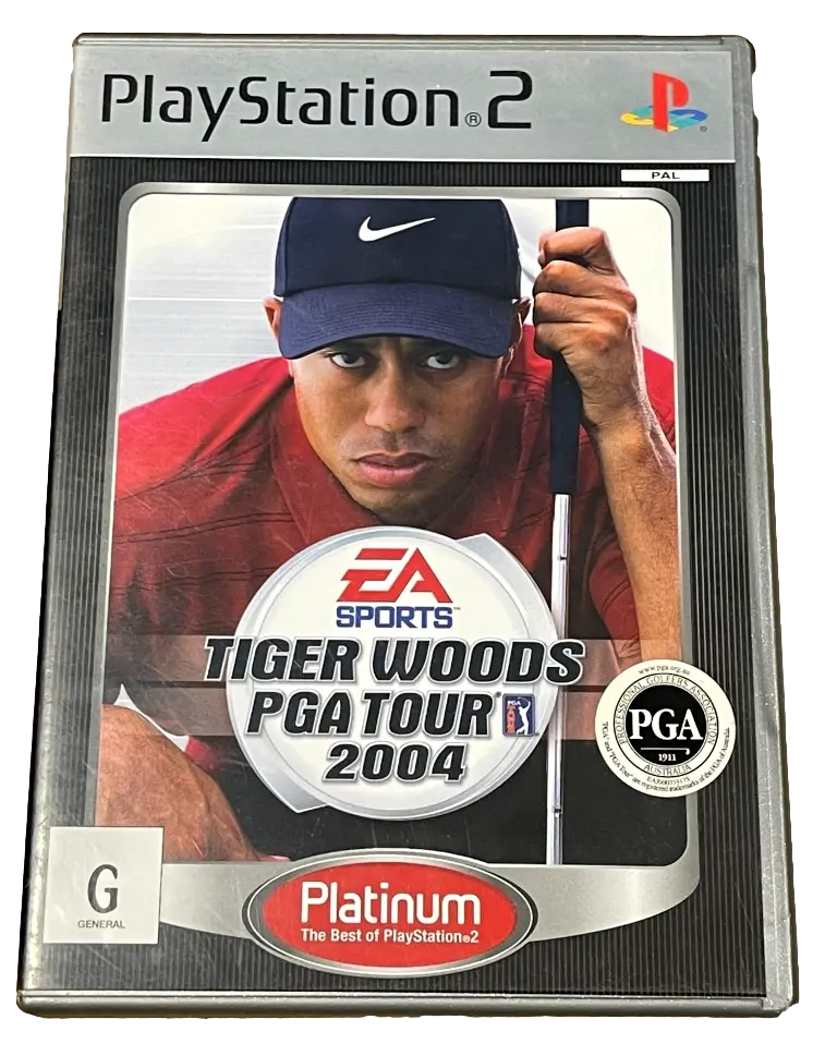 Tiger Woods Pga Tour 2004 (Platinum) Ps2 Pal *No Manual* (Preowned) 1