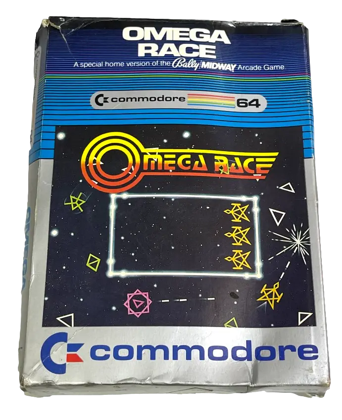 Omega Race Commodore 64 Cartridge Boxed *Complete* (Preowned) 1