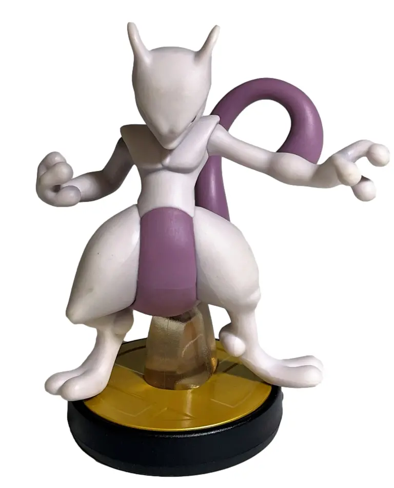 Super Smash Bros Collection N0.51 Mewtwo Nintendo Amiibo Loose (Preowned) 1