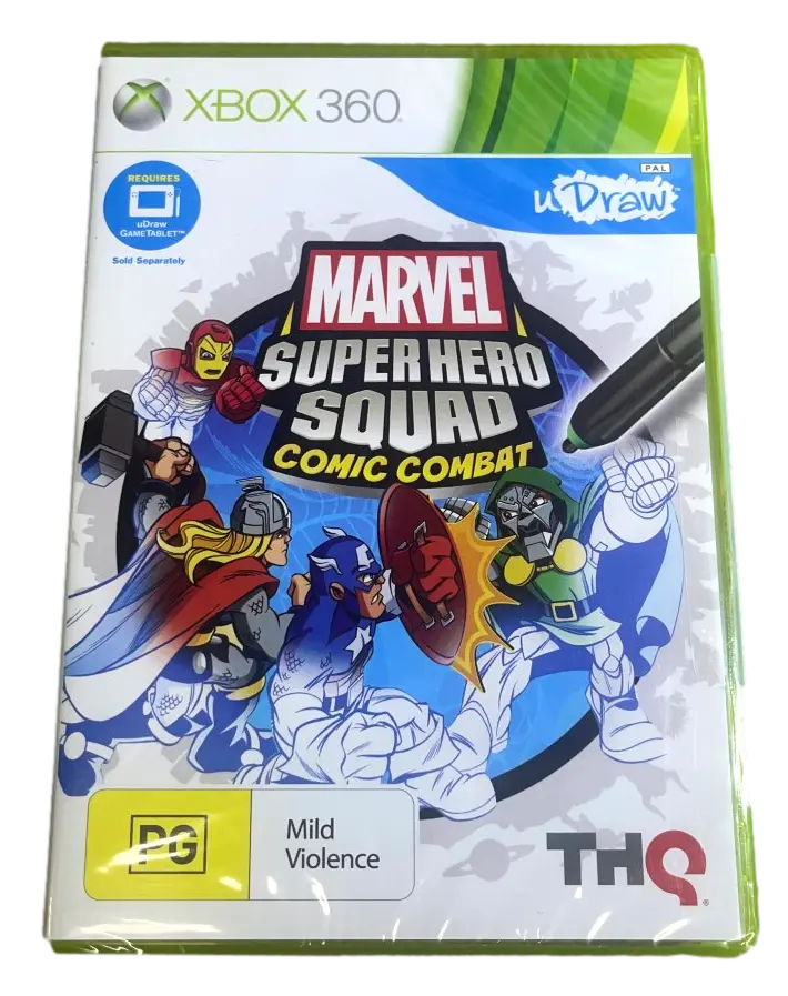 Marvel Super Hero Squad Comic Combat Xbox 360 Pal *Sealed* U Draw 1