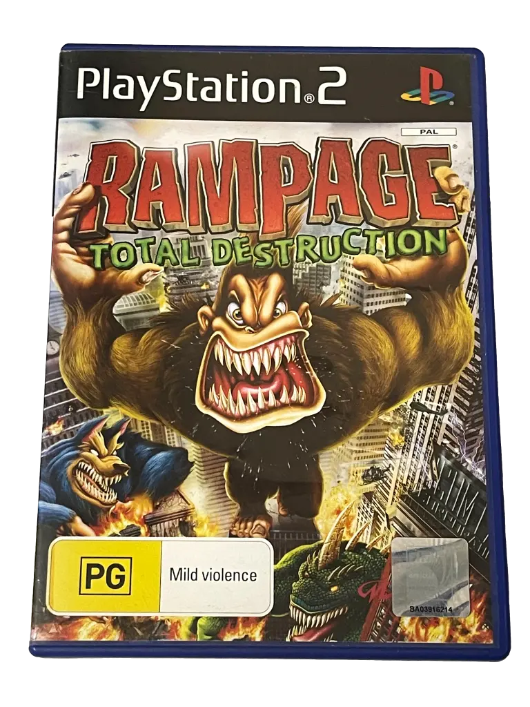 Rampage Total Destruction Ps2 Pal *No Manual* (Preowned) 1