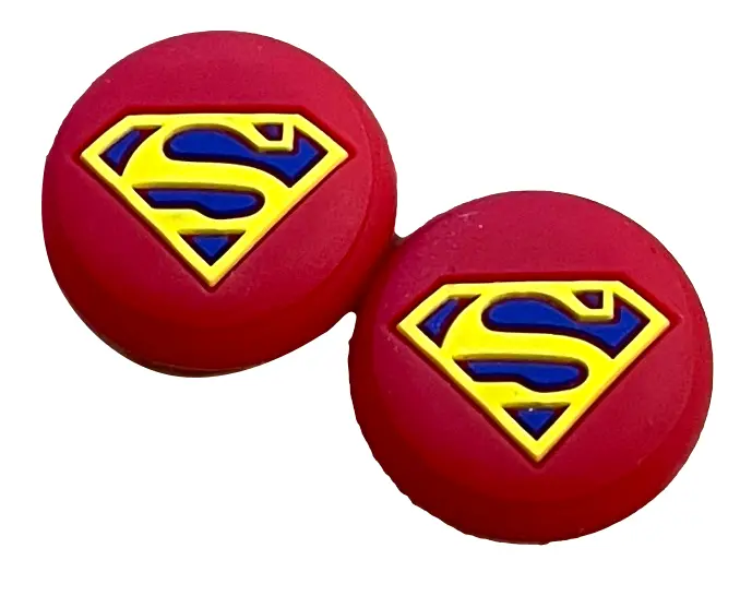 Thumb Grips X 2 For Ps4 Ps5 Xboxone Xbox Series X Toggle Cover Cap  Red Superman 1