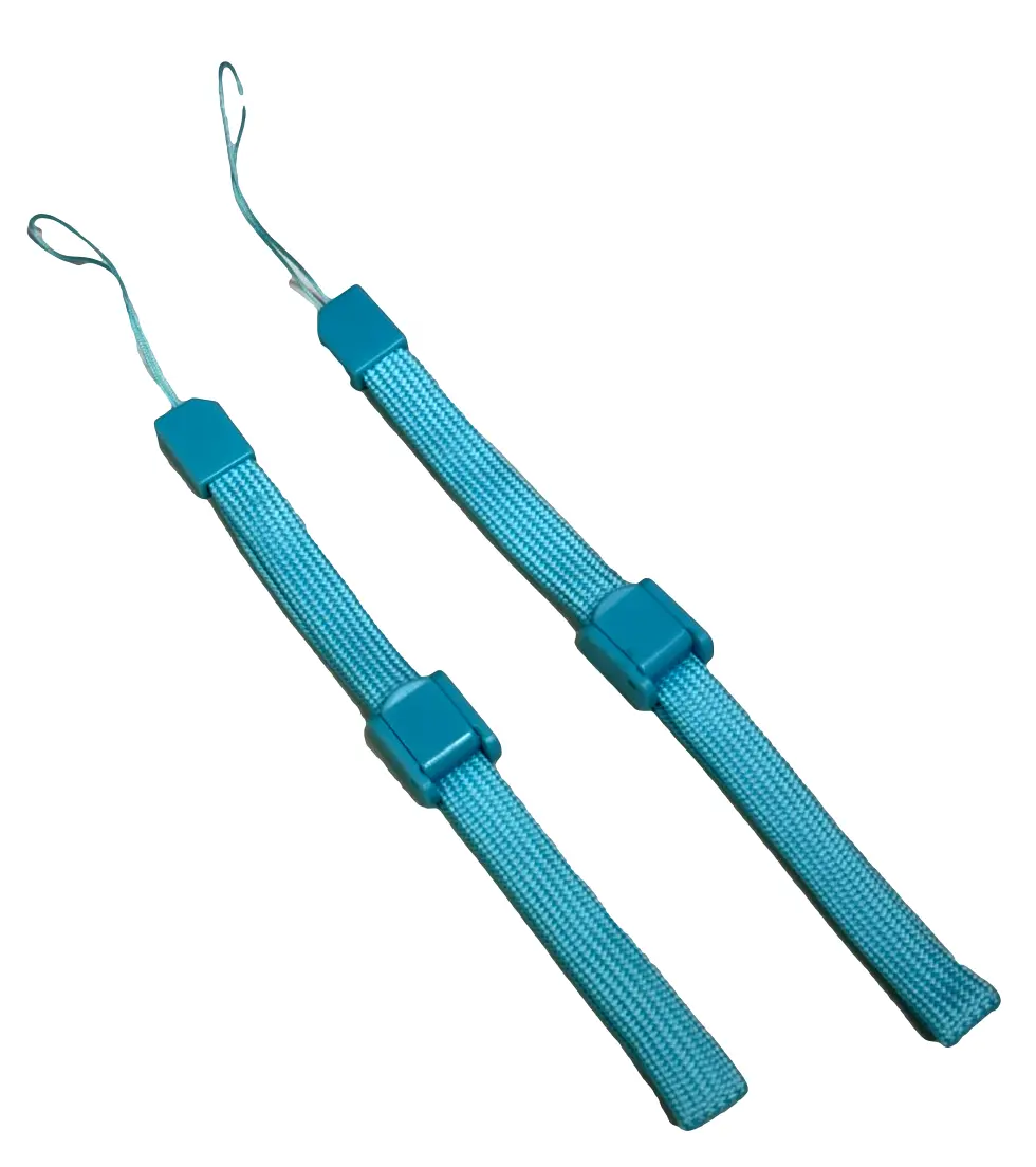2 X Replacement Nintendo Wii Wristband Lanyard Strap Wii U Light Blue 1