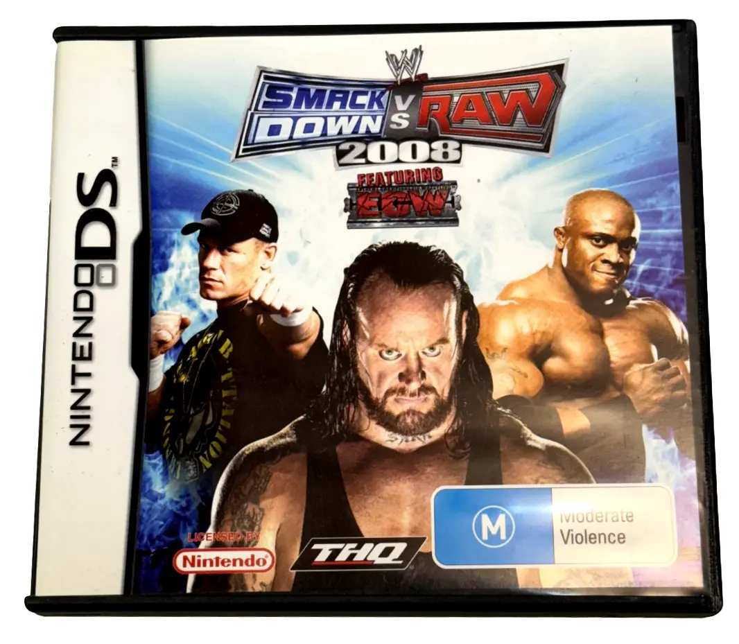 Smackdown Vs Raw 2008 Nintendo Ds 2Ds 3Ds *Complete* (Preowned) 1