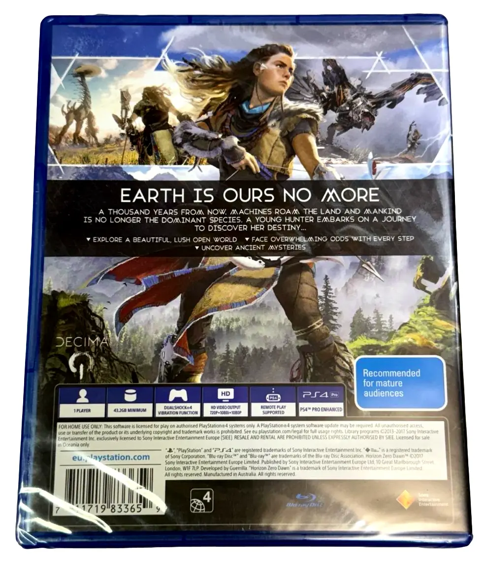 Horizon Zero Dawn Sony Ps4*Brand New* 2