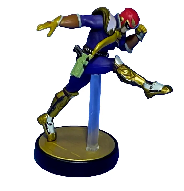 Super Smash Bros Collection N0.18 Captain Falcon Nintendo Amiibo Loose (Preowned) 1