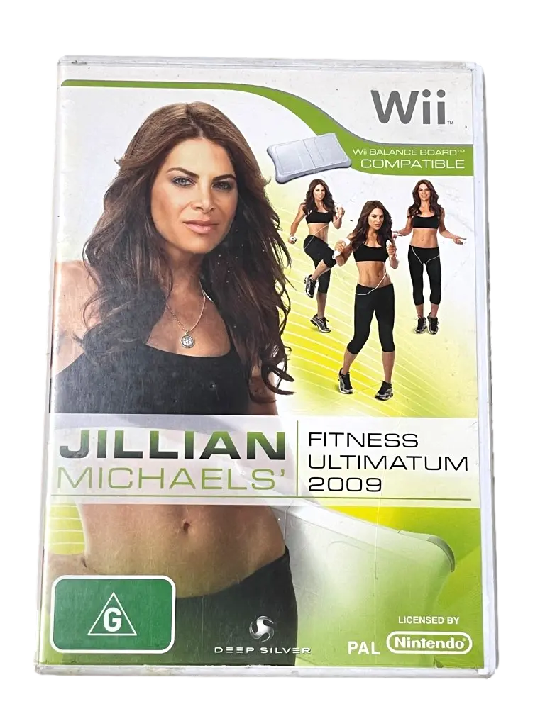 Jillian Michael's Fitness Ultimatum 2009 Nintendo Wii Pal *No Manual* (Preowned) 1