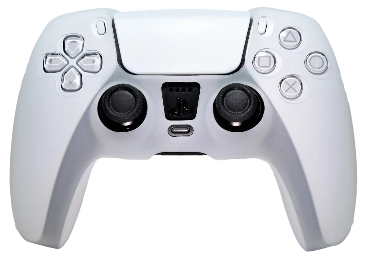Silicone Cover For Ps5 Controller Case Skin - White 1